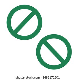 Vector restriction sign forbiding any thing