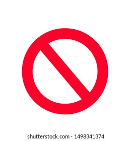  Vector restriction sign forbiding any thing