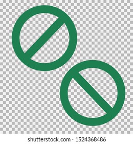 Vector restriction sign forbiding any thing