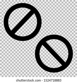 Vector restriction sign forbiding any thing