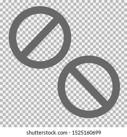 Vector restriction sign forbiding any thing