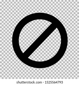 Vector restriction sign forbiding any thing