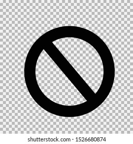 Vector restriction sign forbiding any thing