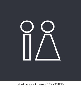 Vector restroom icon