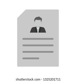 Vector Resume Icon
