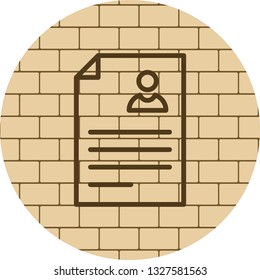 Vector Resume Icon