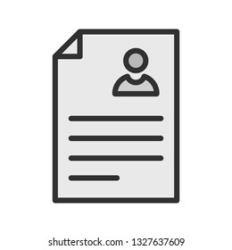 Vector Resume Icon