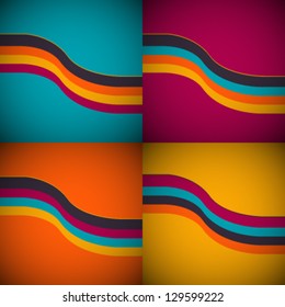 Vector Retro Abstract Background
