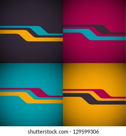 Vector Retro Abstract Background
