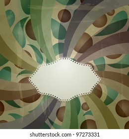 vector retro  abstract background with grungy blots and place for your text,  old paper texture