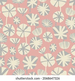 Vector retro abstract contemporary flower illustration motif seamless repeat pattern fashion fabric home decor print textile digital artwork 