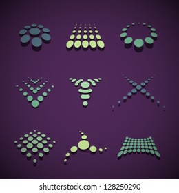 Vector Retro Abstract Icons