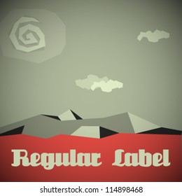  Vector Retro Abstract Scene
