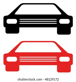 Vektorretro-amerikanisches Autosymbol