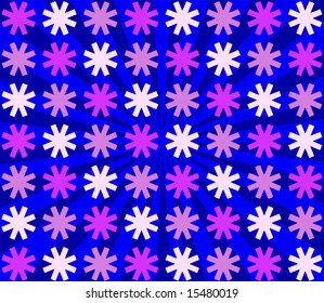 Plano de Fundo Contínuo de Arte Retrô de Vetor