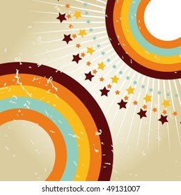 Vector retro background