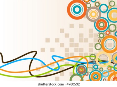 vector retro background