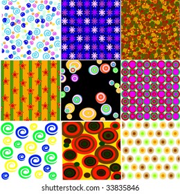 Vector Retro Background Collection