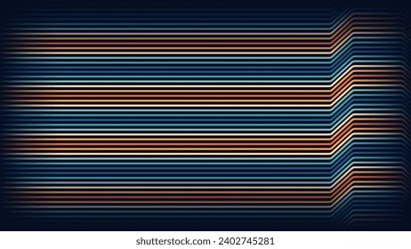 Fondo retro vector con línea vintage minimalista