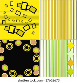 Vector Retro Backgrounds Set