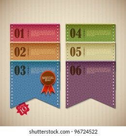 Vector Retro Banner für Scrapbook Design