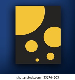 Vector retro bauhaus de stijl brochure / booklet cover design templates collection A4