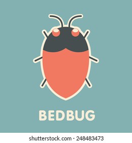 Vector Retro Bedbug Illustration 