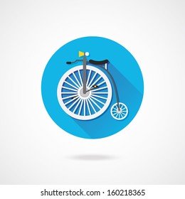 Vector Retro Bicycle Icon