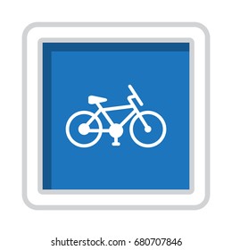 Vector retro bicycle icon