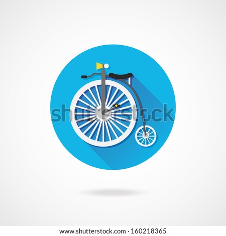 Vector Retro Bicycle Icon