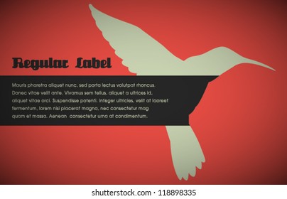  Vector Retro Bird Silhouette