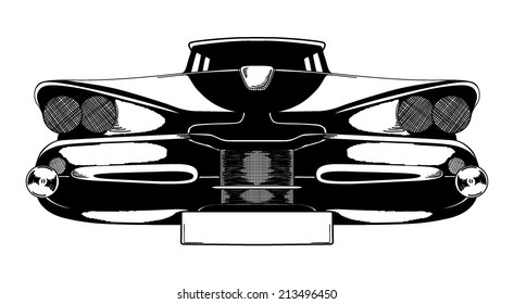 Vector retro car