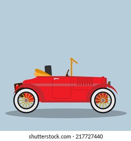 Vector retro car