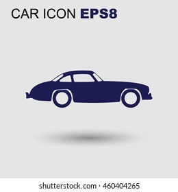 Vector retro car icon