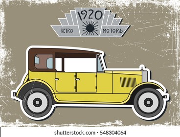 Vector Retro Car from the Twenties