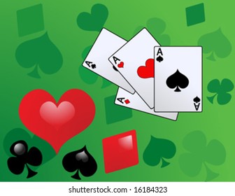 vector retro card suits