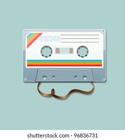 Vector retro cassette