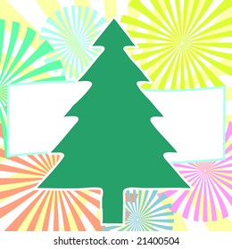 Vector Retro Christmas Card