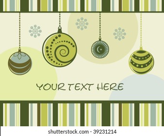 vector retro Christmas card