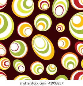 Vector retro circle pattern. vector is seamless
