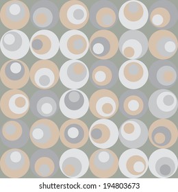 Vector retro circle seamles pattern. Eps10