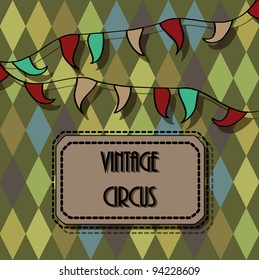 vector retro circus poster