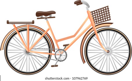 vector retro classic bicycle