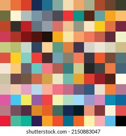 vector retro color collection, 124 retro vintage color