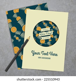 Vector retro color vinyl record corporate identity template. Eps10