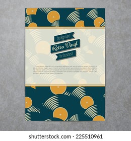 Vector retro color vinyl record corporate identity template. Eps10