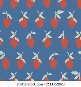 Vector retro colored lemon fruit illustration motif seamless repeat pattern fashion home kitchen print fabric textile digital artwork