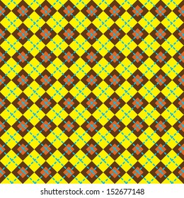 vector Retro colorful fabric pattern
