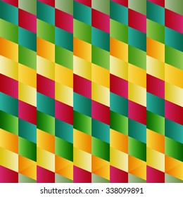 Vector retro colorful seamless geometry pattern, abstract geometric background, trendy multicolored print, retro texture, hipster fashion design