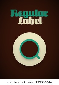 Vector Retro Cup of Coffee Design